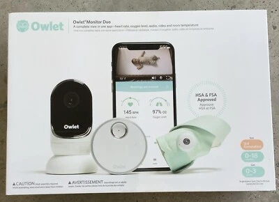 Cámara de video Owlet Monitor Duo Smart Sock 3 Plus HD. Excelente estado Foto 1 de 4