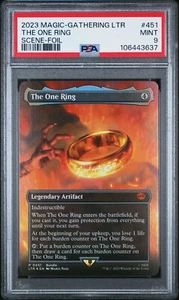 2023 MAGIC THE GATHERING TALES OF MIDDLE-EARTH #451 THE ONE RING PSA 9 - NM FOIL - Picture 1 of 2