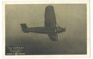 American Airways Airlines Ford Trimotor 1933 Sunset Route NYC a Boston RARO - Imagen 1 de 2