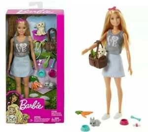 Barbie 12 inch doll, 2 Pets, bag and multiple accessories, NEW, Sealed and MINT! - Picture 1 of 1