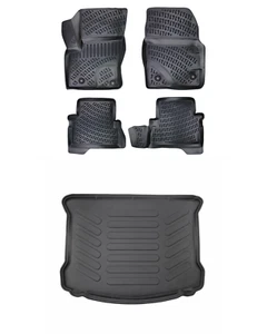 Floor Mats + Cargo Trunk Liner Fits Ford Kuga 2008-2012 Waterproof 3D SET - Bild 1 von 18