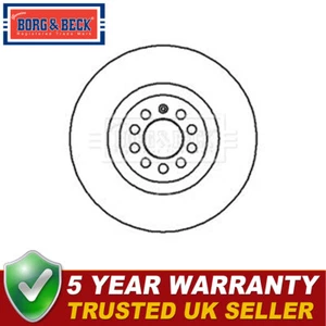 Borg & Beck Front 1x Brake Disc Fits Audi TT A3 VW Golf Seat Leon Skoda Octavia - Picture 1 of 4