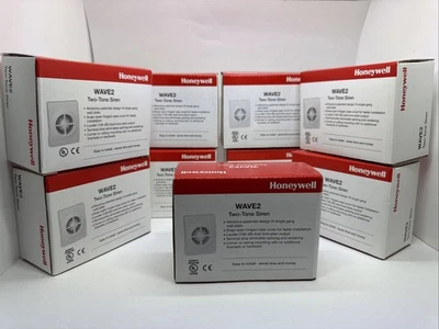 (Lote de 9) Sirena de alarma con cable de 2 tonos interior WAVE2 RUIDOSA Honeywell Foto 1 de 4