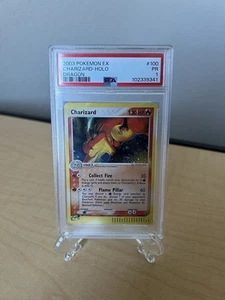 PSA 1 SWIRL 2003 Pokemon EX Dragon Charizard Holo Foil 100/97 Secret Rare - Picture 1 of 7