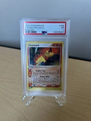 PSA 1 SWIRL 2003 Pokemon EX Dragon Charizard Holo Foil 100/97 Secret Rare - Image 1 of 4