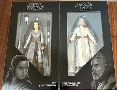Набор Star Wars Black Series Rey (Jedi Training) Luke (Jedi Master) 2017 SDCC новый - Изображение 1 из 4