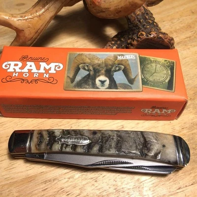 Faca de bolso Marbles Rams Horn Trapper 4 1/8" MR358 - Imagem 1 de 3