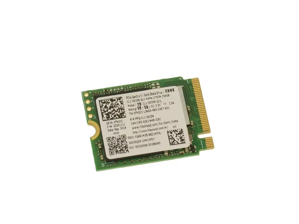 New Genuine Dell 5410 LITE-ON 256GB M.2 NVMe Solid State Drive TN2CC - Image 1 of 1