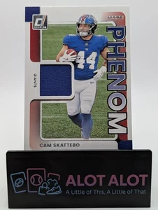 Parche de recuerdos Donruss Cam Skattebo 2025 novato Phenom RC Giants  - Imagen 1 de 4