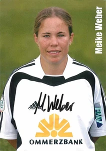 Meike Weber Autogrammkarte 1 FFC Frankfurt Frauenfussball Bundesliga - Picture 1 of 2