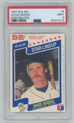 Wade Boggs 1987 M & M's Starting Lineup Pop 6! PSA 9 #5 Boston Red Sox - Image 1 of 3