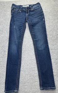 BKE Stella 26L 32.5 Entrepierna Denim Oscuro Costura Recta Mujer’s Rock - Imagen 1 de 12