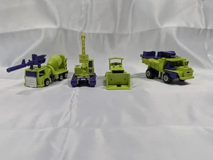 Transformers G1 Constructicons Bonecrusher Mix Master Long Haul Scavenger Lot - Picture 1 of 24