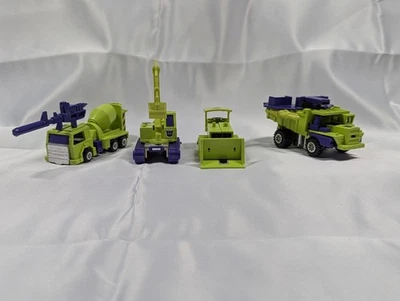 Transformers G1 Constructicons Bonecrusher Mix Master Long Haul Scavenger Lot - Image 1 of 4