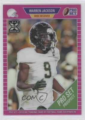 2021 Leaf Pro Set Metal Pink Rainbow /35 Warren Jackson #98 - Image 1 of 2