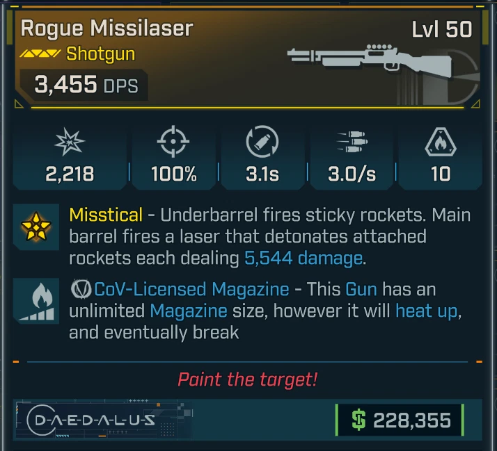 Borderlands 4 OP⭐ROUGUE MISSILASER  SHOTGUN⭐ COV - Image 1 of 1