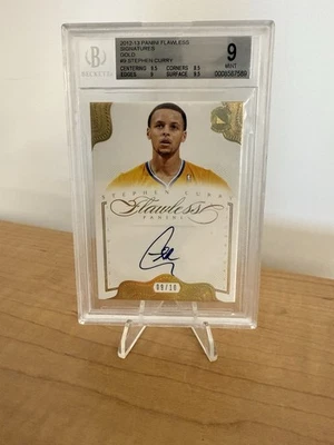 2012-13 Stephen Curry Flawless Gold Signatures /10 #9 BGS 9 - Image 1 of 2