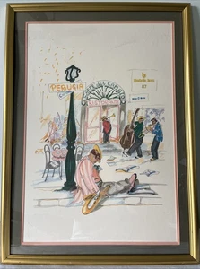 Umbria Jazz Festival 1987 lithograph Perugia (Frame and plastic poor condition) - Picture 1 of 24