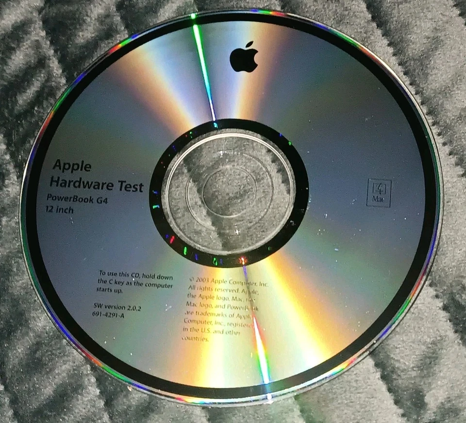 Apple PowerBook G4 12" Hardware Test CD-ROM 691-4291-A - Bild 1 von 1