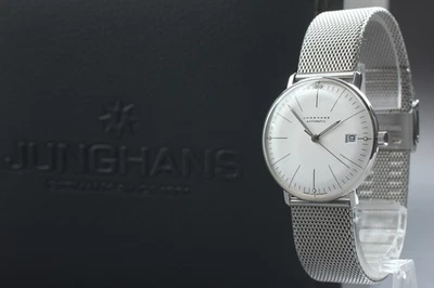 [Caja de papel] Reloj Junghans Max Bill Kleine 27/4106.46 SS automático 34 mm para hombre Foto 1 de 4