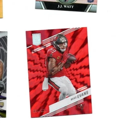 MIKE EVANS 2023 Donruss Elite Aspirations Red SP #334625 COLOR MATCH Bucs! - Image 1 of 2