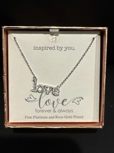Collana con pietre preziose LOVE ispirata a te - Foto 1 di 4