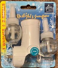 1 Pack Glade Scented Oil Refills - Starlight & Snowflakes - 2 Refills + 1 Warmer