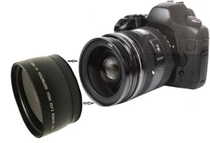 Wide Angle Lens w/Macro for Canon EOS M200 M100 M50 M10 M6 M5 with 15-45mm Lens - Picture 1 of 9