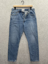 AGOLDE Jeans Womens 30 Blue Button Fly Feel Good Medium Wash Made In USA 90s