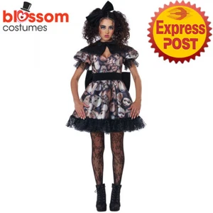 CA3187 Deranged Dress Up Broken Doll Ragdoll Horror Halloween Womens Costume - Picture 1 of 2