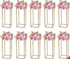 10Pcs 23.6'' Tall Gold Metal Flower Stand for Wedding Table Centerpieces Decor