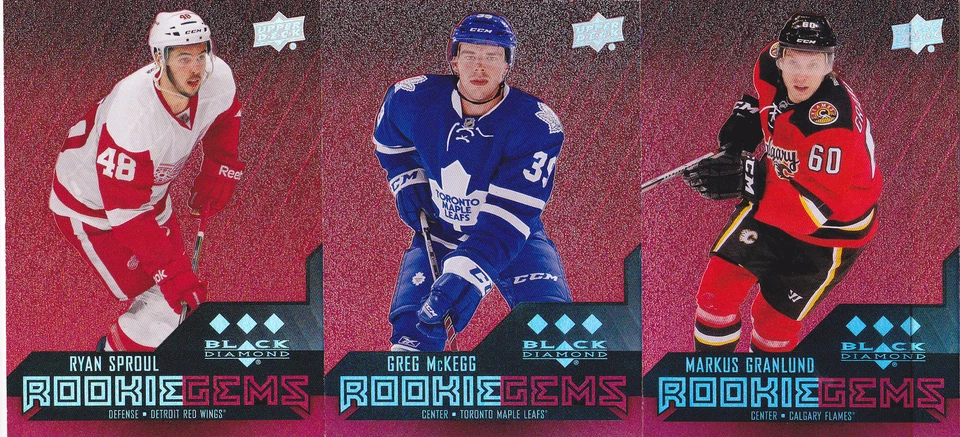 14-15 Black Diamond Greg McKegg /150 Ruby Triple Rookie 2014 Maple Leafs - Image 1 of 1