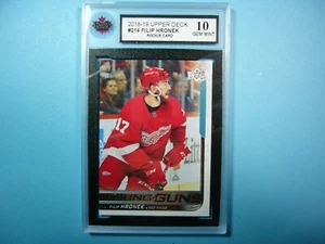 2018/19 UPPER DECK UD YOUNG GUNS HOCKEY CARD #214 FILIP HRONEK ROOKIE RC KSA 10 - Picture 1 of 2