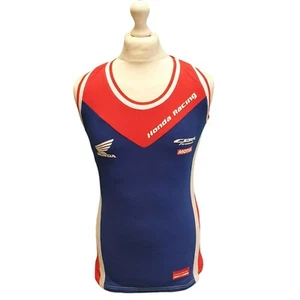 Honda Sport Vest Singlet Blue Red White Sleeveless Extra Slim Fit M Men's - Picture 1 of 7