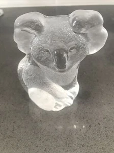 Mats Jonasson Glass KOALA Paperweight Hand Made In Sweden Crystal - Picture 1 of 5