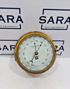 VINTAGE LILLEY & GILLIE ANEROID BAROMETER BRASS METAL FREE EXPEDITED SHIPPING - Picture 1 of 8
