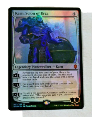 Karn, Scion of Urza FOIL - Dominaria - Minty Fresh -  MTG Magic the Gathering - Image 1 of 4