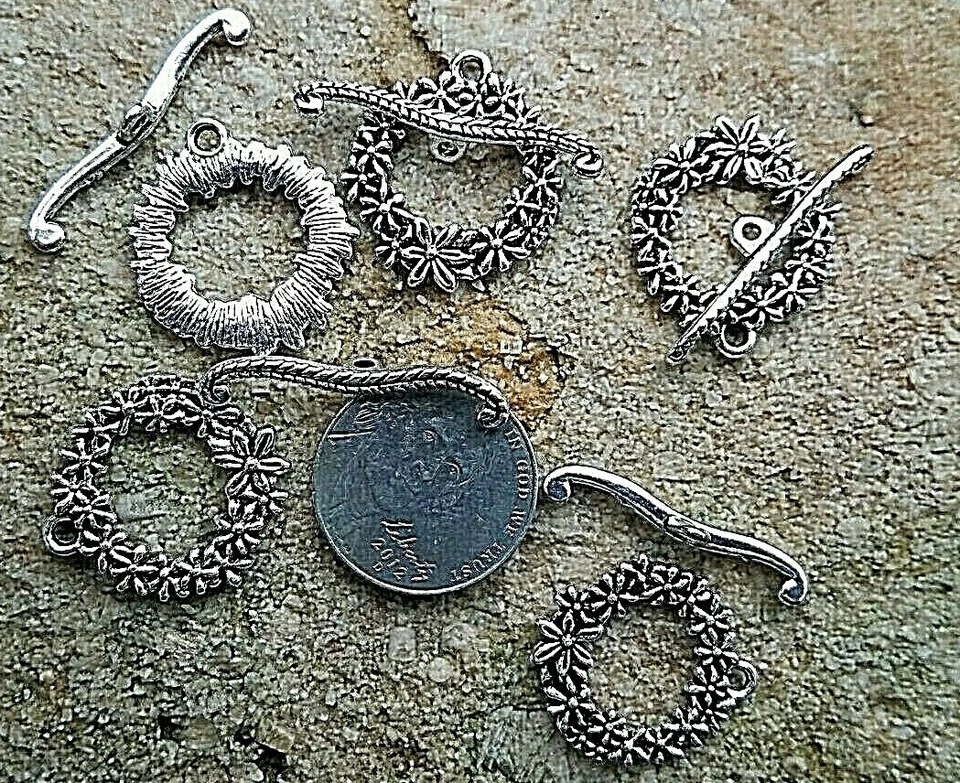 Daisy Pewter Toggle Clasp - Image 1 of 1