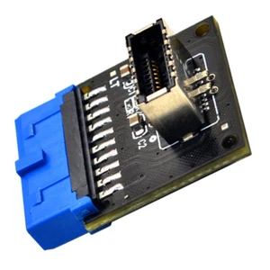Adaptador de panel frontal USB USB3.0 adaptador frontal de 19 pines a 20 pines profesional - Imagen 1 de 12