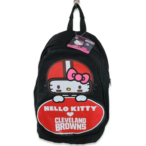 NEW Authentic NFL Sanrio Hello Kitty Cleveland Browns Football Team Backpack Cover