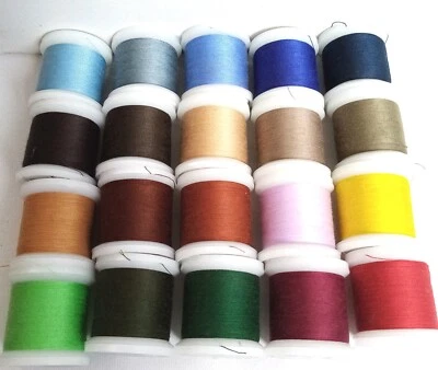 MADEIRA Aerofil 120 Sew & Quilt Thread colour variety pack set 20 reels 2000m - Image 1 of 2