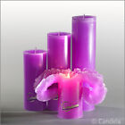 Candela Lotus-Kerze violett 28 cm