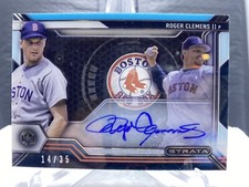 2016 Topps Strata Roger Clemens Auto /35 Red Sox SS-RCL