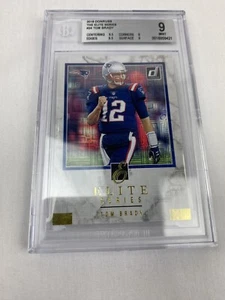 2018 Donruss The Elite Series #24 Tom Brady New England Patriots BGS 9 Beckett - Bild 1 von 16