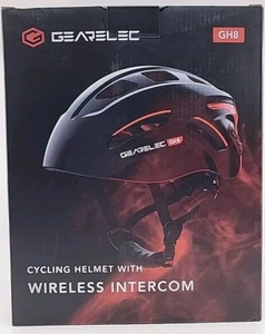 GEARELEC GH8 Bluetooth Cycling Helmet w/Wireless Intercom, Remote, & Lights -New - Picture 1 of 10