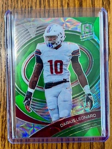 Darius Leonard 2022 Panini Chronicles Draft SP Spectra Green Scope Prizm # /49 - Bild 1 von 3