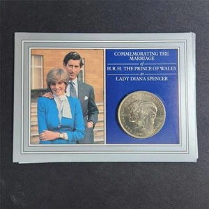 The Prince of Wales and Lady Diana Spencer Marriage Commemorative Coin 1981 - Picture 1 of 2