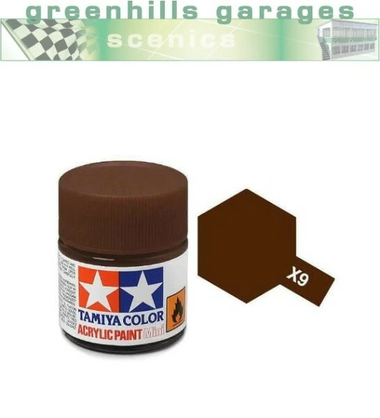Botella de pintura acrílica Greenhills Tamiya de 10 ml - marrón X-9 - C55 Foto 1 de 1