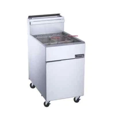 Commercial Restaurant Fryer - 70lb Natural Gas Deep Fryer w/ 5 Tube Burners - Image 1 of 4
