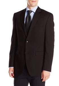 Perry Ellis Herren Portfolio Slim Fit Stretch Solid Anzug Separate Jacke Schwarz 44Reg - Bild 1 von 3